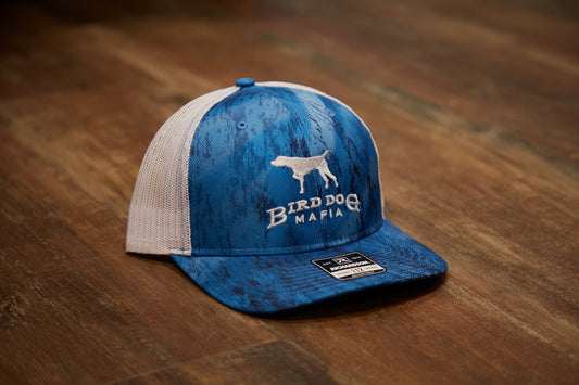 Realtree Fishing Light Blue/White Mesh Cap