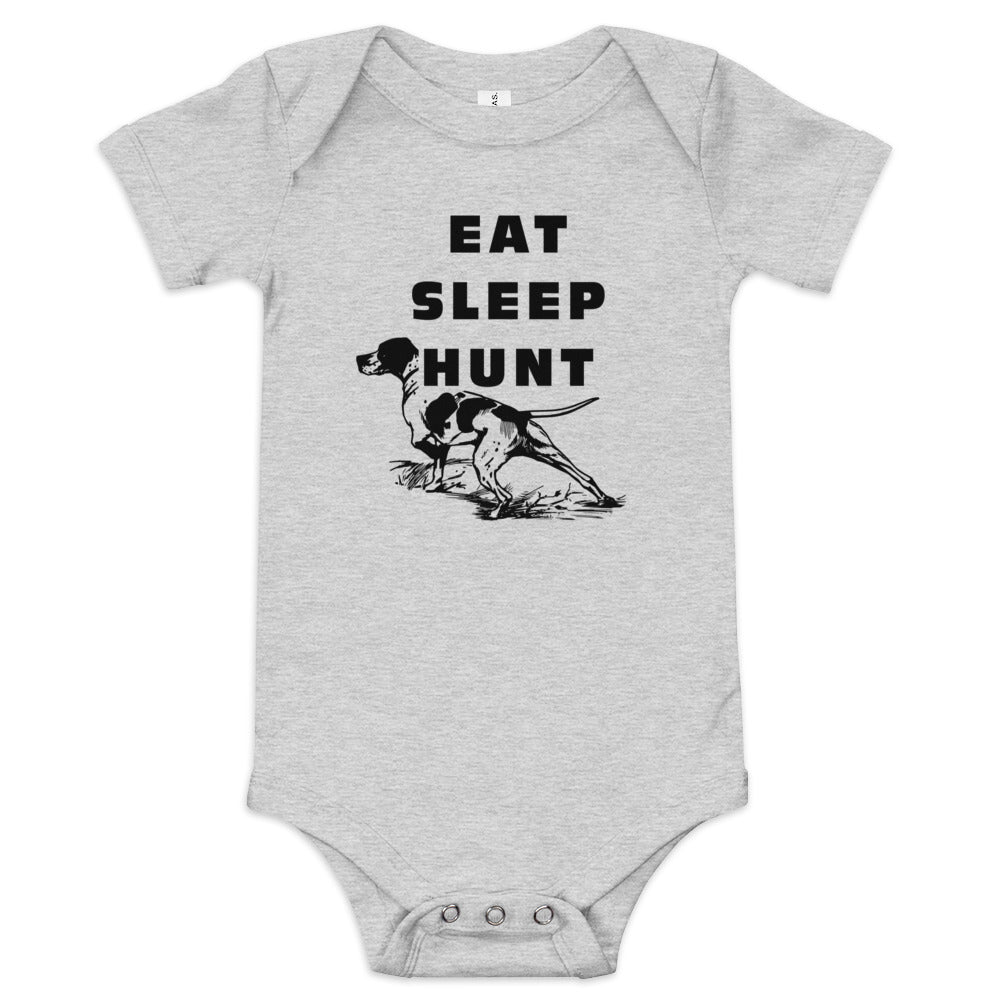 Eat Sleep Hunt - Baby Short Sleeve One Piece