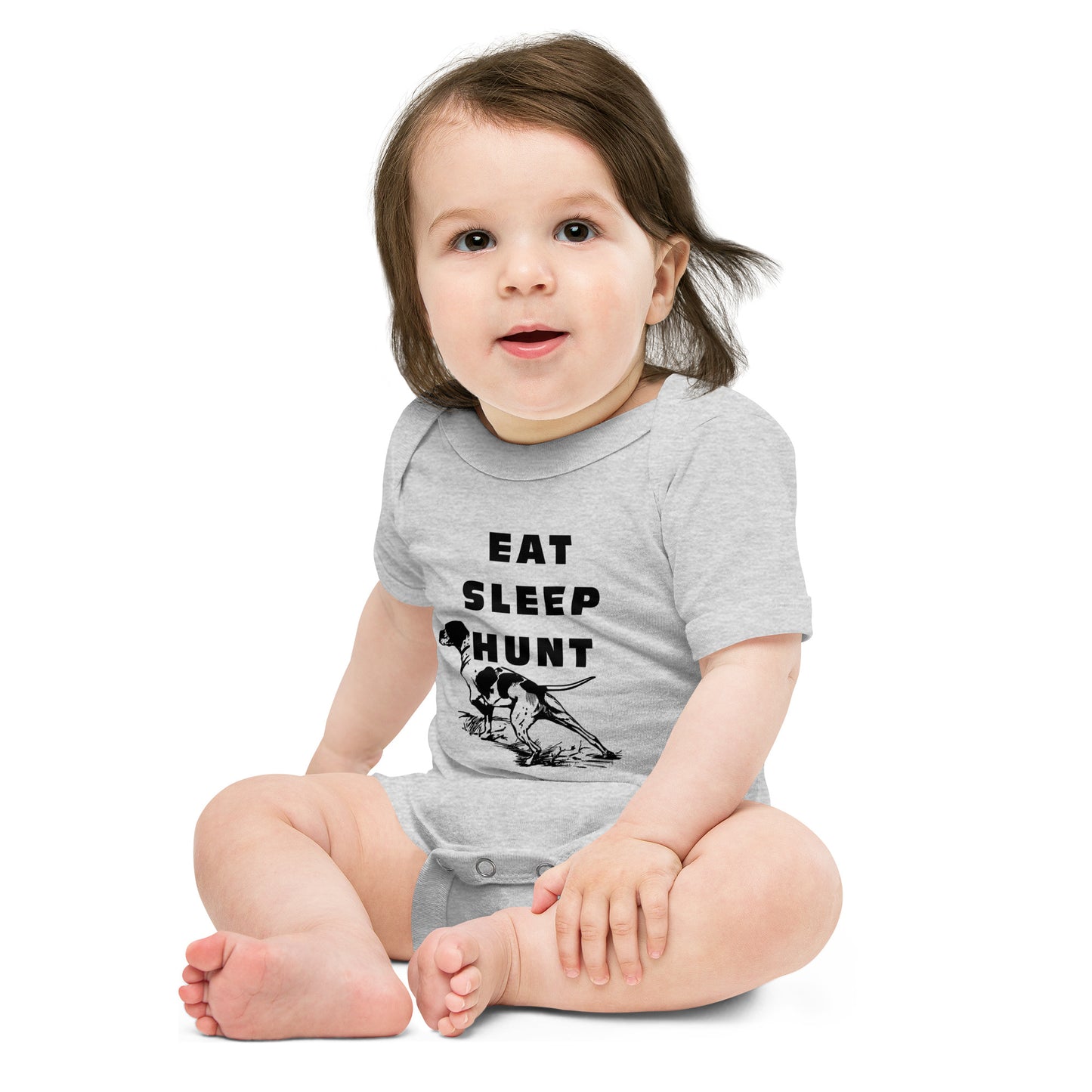 Eat Sleep Hunt - Baby Short Sleeve One Piece
