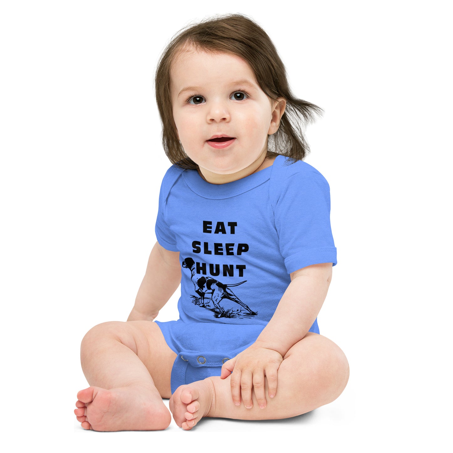 Eat Sleep Hunt - Baby Short Sleeve One Piece