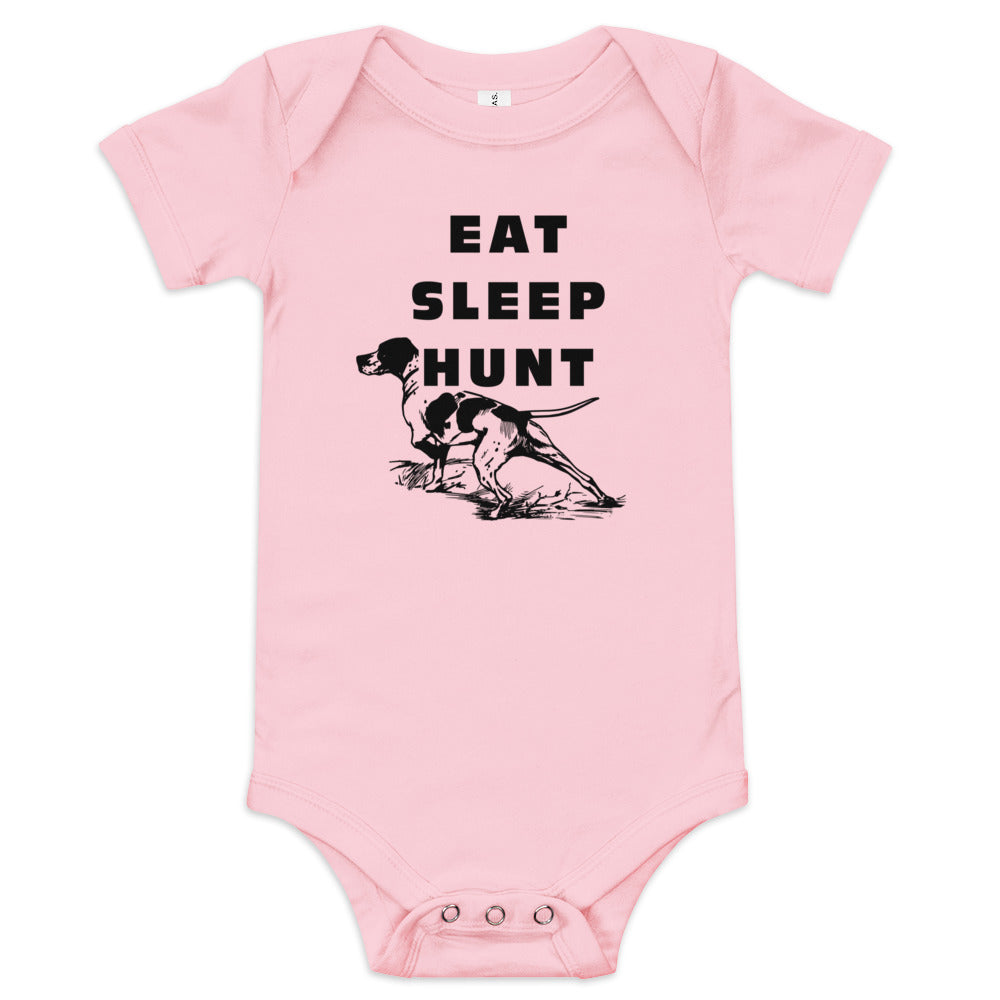 Eat Sleep Hunt - Baby Short Sleeve One Piece