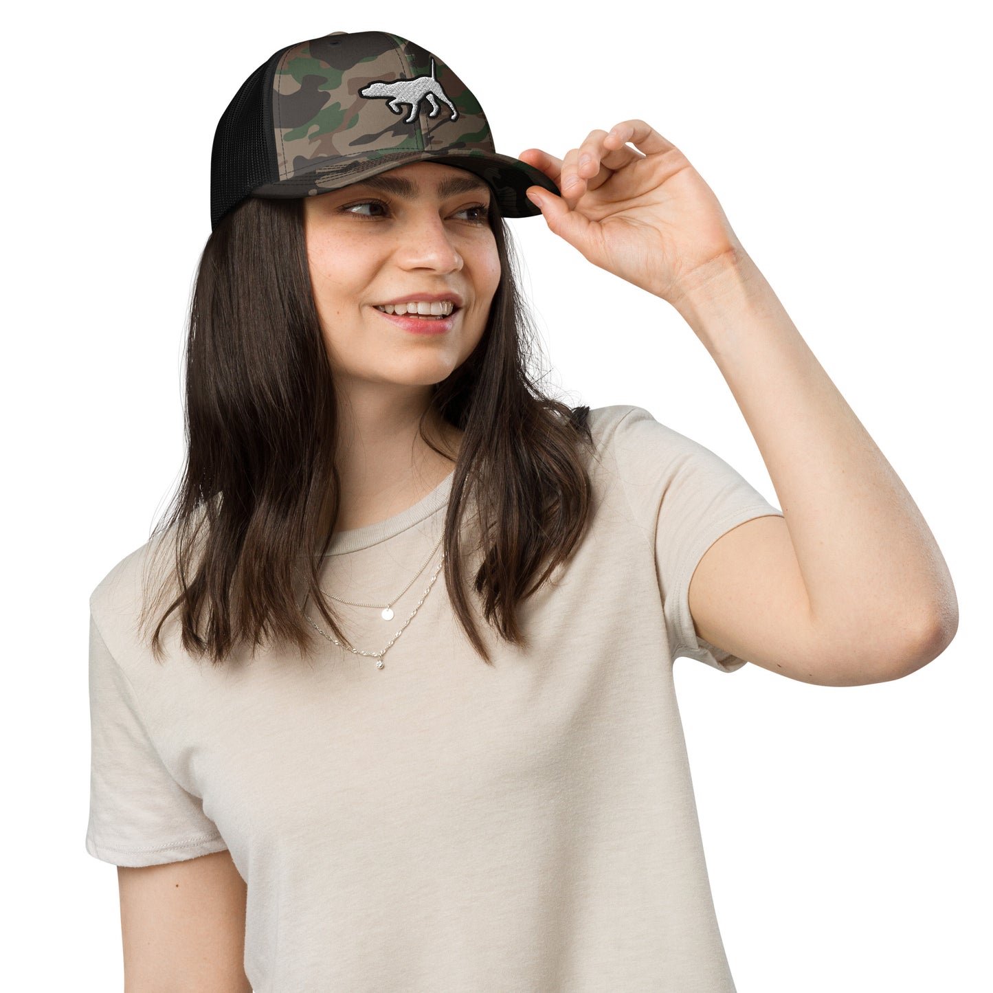 English Pointer Camouflage Mesh Cap