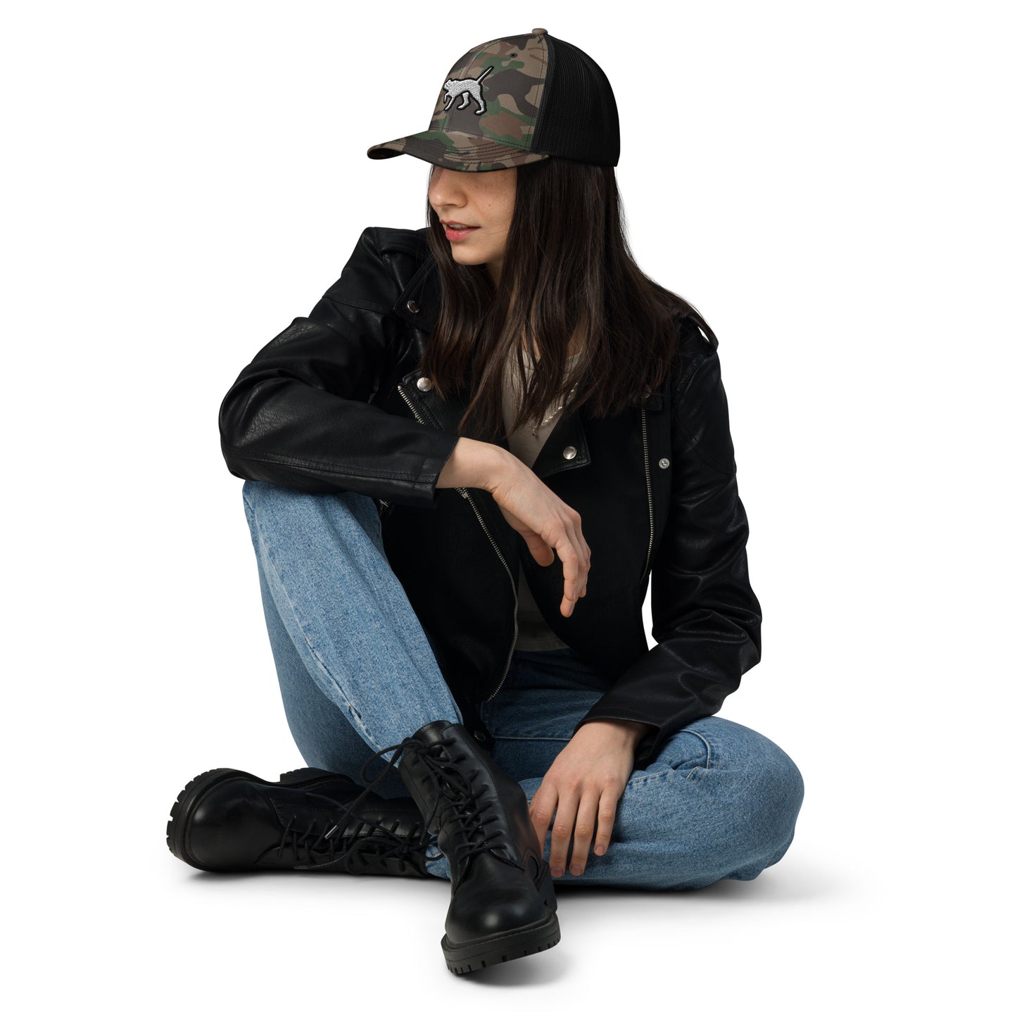 English Pointer Camouflage Mesh Cap