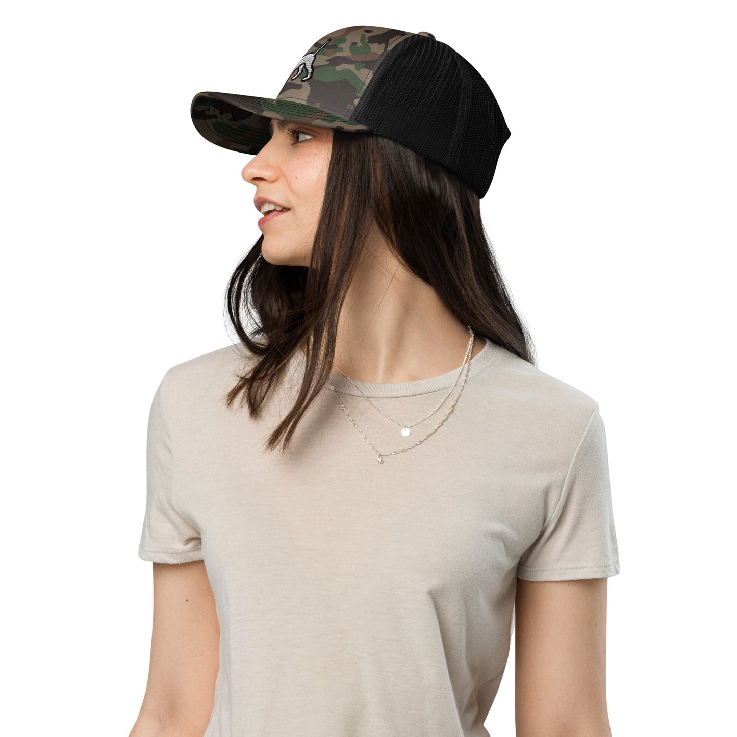 English Pointer Camouflage Mesh Cap