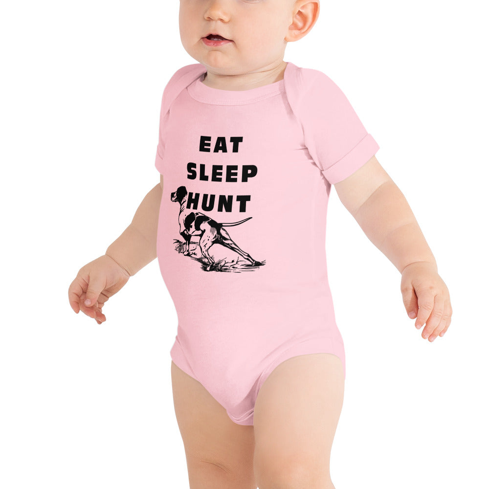 Eat Sleep Hunt - Baby Short Sleeve One Piece