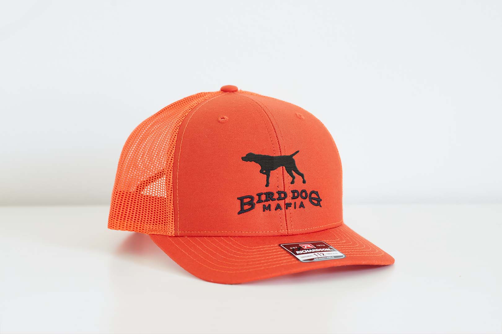 Blaze Orange Mesh Cap – Mafia Dog Bird
